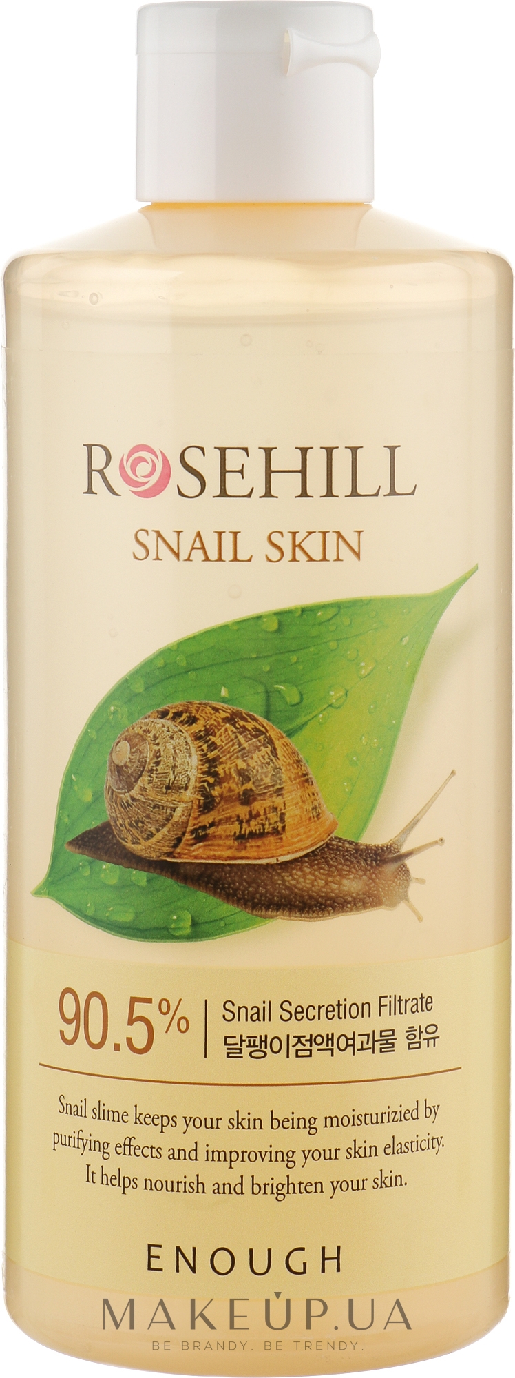 Многофункциональный тонер для лица с улиточной слизью - Enough Rosehill Snail Skin 90% — фото 300ml