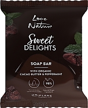 Мыло с органическим маслом какао и мятой - Oriflame Love Nature Sweet Delights Soap Bar — фото N1