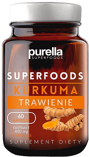 Харчова добавка «Куркума» - Purella Superfood Kurkuma 400mg — фото N1