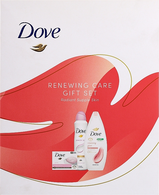 Набір - Dove Renewing Care Set (sh/gel/250ml + deo/150ml+soap/90g) — фото N1