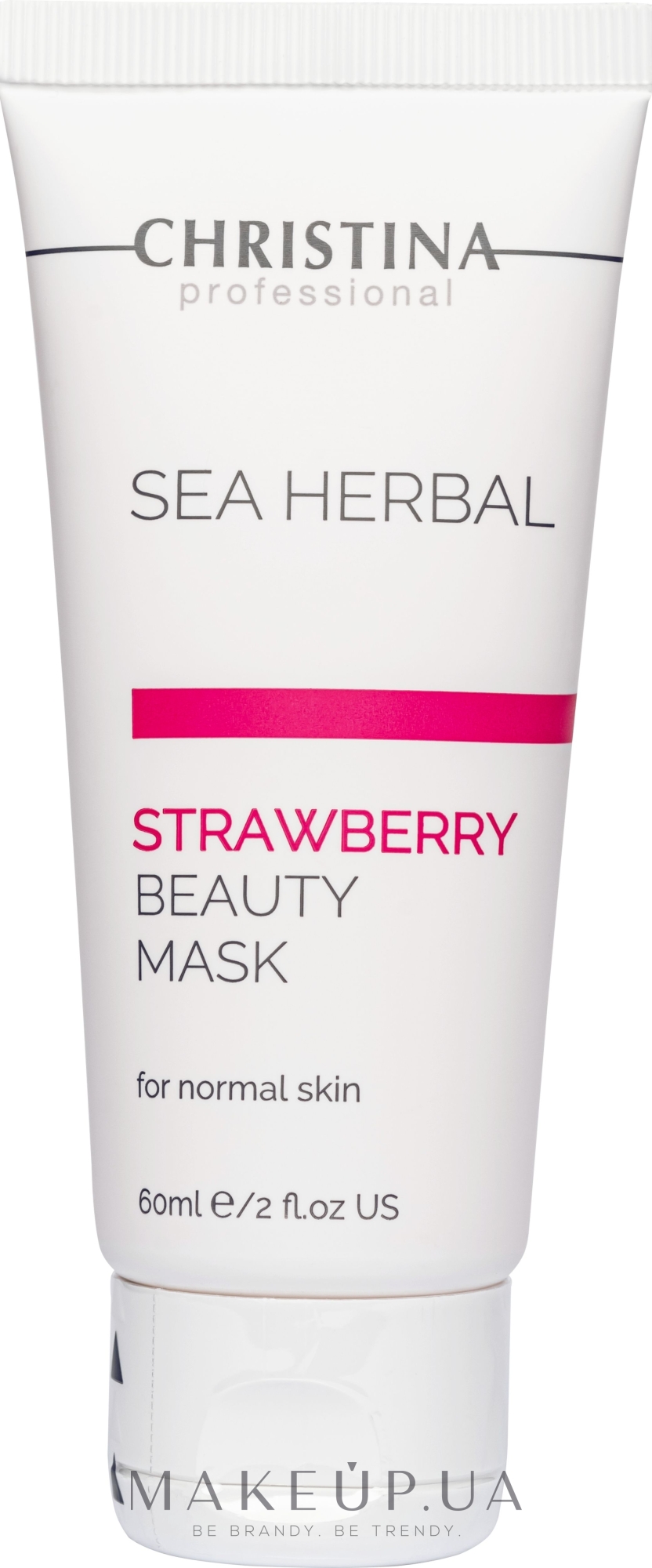 Клубничная маска красоты для нормальной кожи - Christina Sea Herbal Beauty Mask Strawberry — фото 60ml