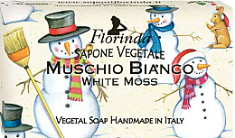 Парфумерія, косметика Мило туалетне "White Moss" - Florinda Christmas Collection Soap