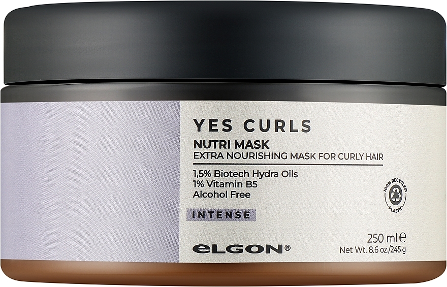 Маска питательная для вьющихся волос - Elgon Yes Curls Nutri Mask — фото N1