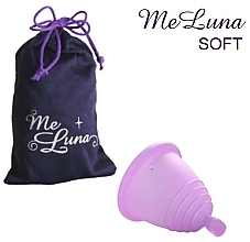 Парфумерія, косметика Менструальна чаша з кулькою, розмір М, рожева - MeLuna Soft Shorty Menstrual Cup Ball