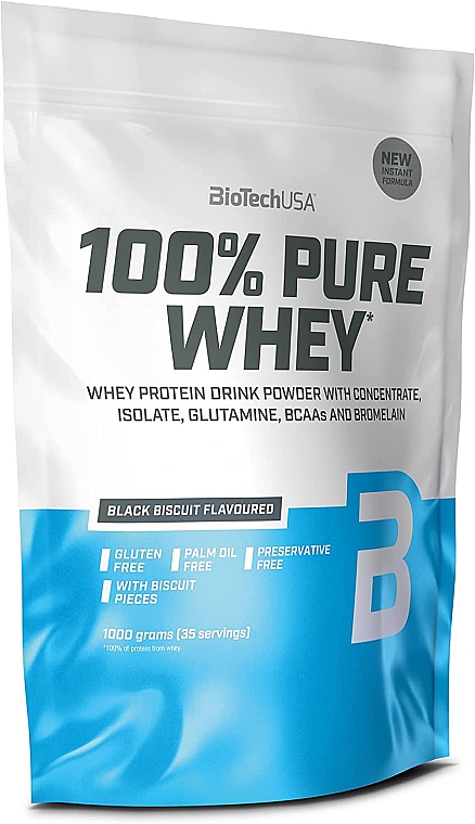 Протеїн "Чорний бісквіт" - BioTech 100% Pure Whey Black Biscuit — фото N1