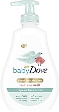 Гель для душу "Від маківки до п'яточок. Зволоження без запаху"  - Dove Baby Sensitive Moisture Head To Toe Wash — фото N1