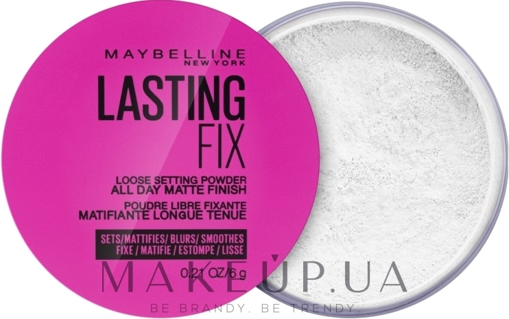 Рассыпчатая фиксирующая пудра для лица - Maybelline New York Master Fix Setting Perfecting Loose Powder — фото Clear