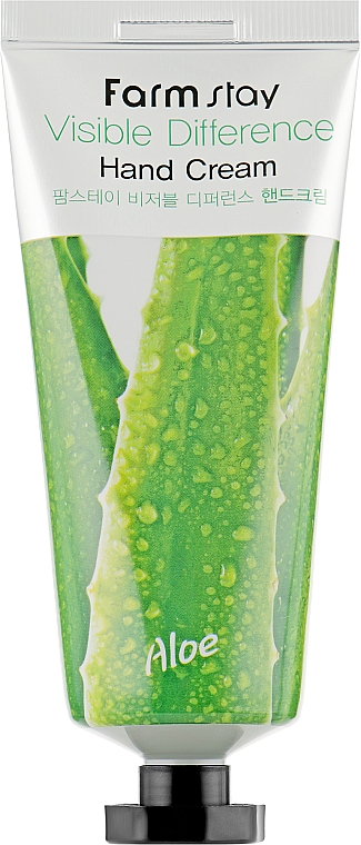 Крем з алое для рук - Farmstay Visible Differerce Hand Cream Aloe — фото N2