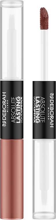 Помада-блиск для губ 2в1 - Deborah Absolute Lasting Liquid Lipstick 