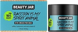Крем для шкіри навколо очей, для чоловіків - Beauty Jar Raccoon Is My Spirit Animal Eye Cream For Men — фото N2