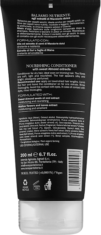 Восстанавливающий кондиционер для волос - Nera Pantelleria 23 Nourishing Conditioner With Sweet Almond Extract — фото N2