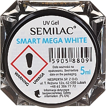 Парфумерія, косметика Матовий гель для нігтів - Semilac Smart Mega White