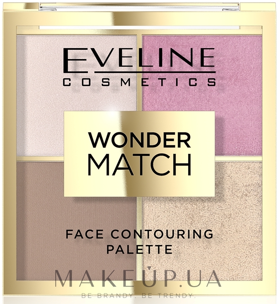 Палетка для контуринга лица - Eveline Cosmetics Wonder Match Face Contouring Palette — фото 01