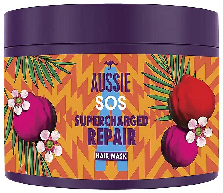 Восстанавливающая маска для волос - Aussie SOS Supercharged Repair Hair Mask — фото N1