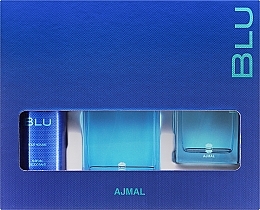 Парфумерія, косметика Ajmal Blu - Набір (edc/90ml + deo/200 ml + spray/90 ml)