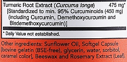 Натуральная добавка Куркумин, 60 шт - Now Foods Curcumin — фото N3