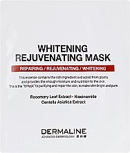 Парфумерія, косметика Відбілювальна омолоджувальна маска для обличчя - Dermaline Premium Rejuvenating Mask