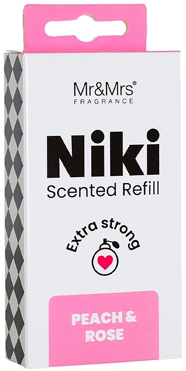 Змінний блок для ароматизатора - Mr&Mrs Niki Peach & Rose Refill — фото N2