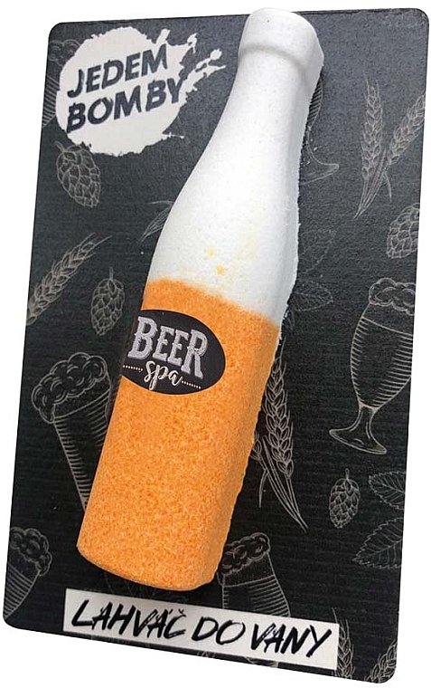 Пенная бомба для ванны "Бутылка пива" - Bohemia Gifts Beer Spa Bath Bomb — фото N1