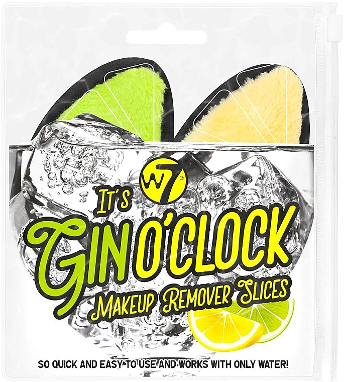 Спонж для снятия макияжа, 2шт - W7 It's Gin O'Clock  — фото N1