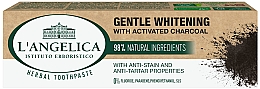 Зубна паста з активованим вугіллям - L'Angelica Gentle Whitening With Activated Charcoal Toothpaste — фото N1