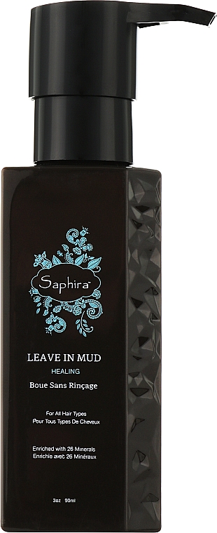 Незмивний кондиціонер для відновлення волосся  - Saphira Healing Leave In Mud — фото N1