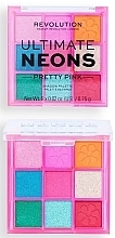 Палетка теней - Makeup Revolution Artist Collection Ultimate Neon Palette — фото N2