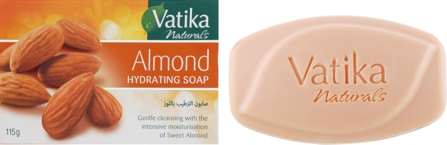 Живильне мило з екстрактом мигдалю - Dabur Vatika DermoViva Almond Hydrating Soap — фото N1
