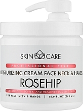 Зволожуючий та живильний крем з шипшиною для обличчя, шиї та рук - Dead Sea Collection Skin Care Rose Hip Moisturizing & Nourishing Cream — фото N1