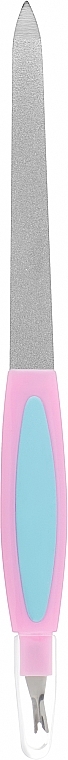 Пилка сапфірова з різцем 18 см ПС028, рожева з блакитним - Rapira — фото N1