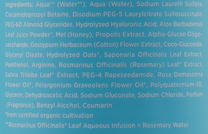 Шампунь зволожувальний із гіалуроновою кислотою - Apivita Moisturizing Shampoo With Hyaluronic Acid & Aloe — фото N5