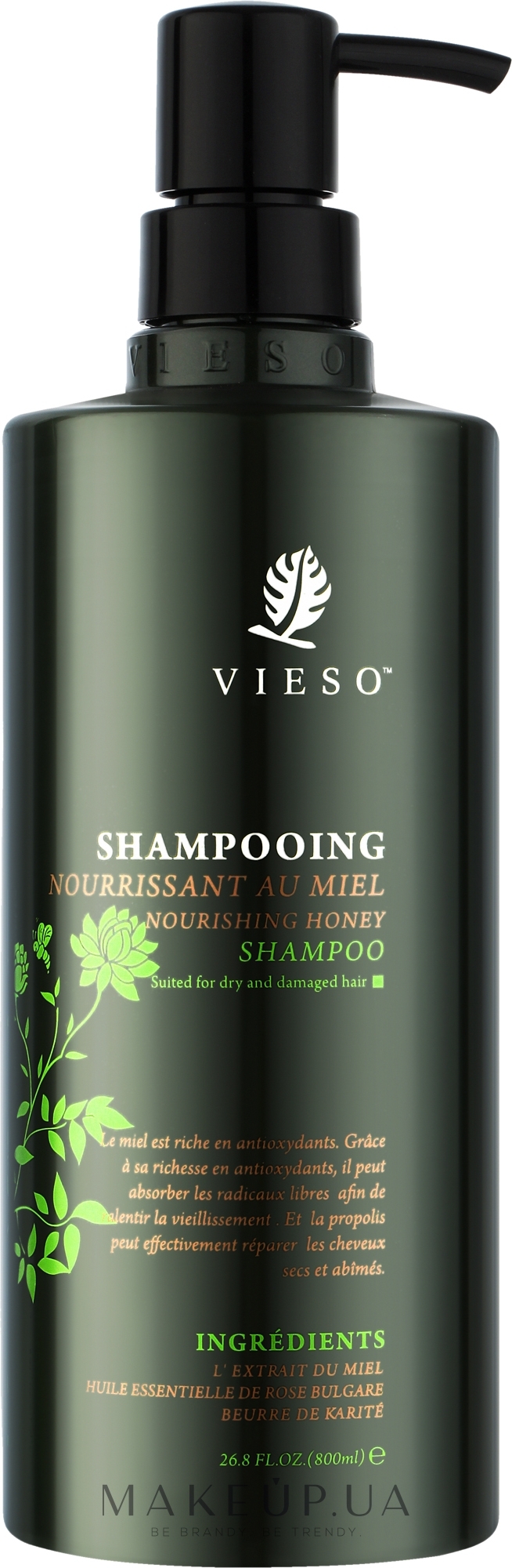 Шампунь питательный с медом - Vieso Nourishing Honey Shampoo — фото 800ml