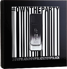 Carolina Herrera 212 VIP Black - Набір (edp/100ml + sh/gel/100ml + edp/mini/10ml) — фото N2