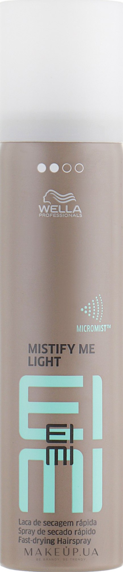 Лак для волос легкой фиксации - Wella Professionals EIMI Mistify Me Light Hairspray — фото 75ml