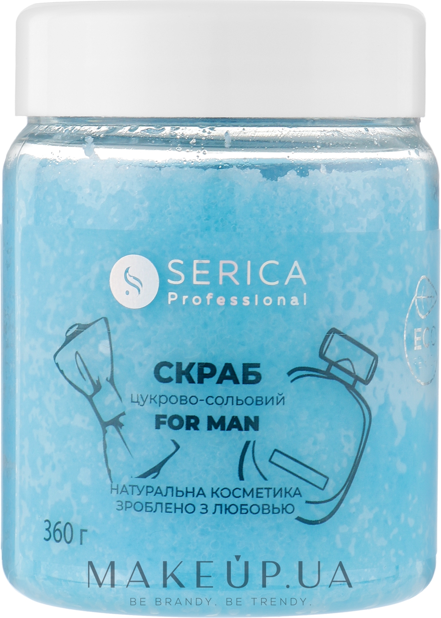 Скраб цукрово-сольовий для чоловіків - Serica For Man — фото 360g