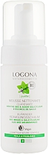 Пенка для умывания для нормальной и комбинированной кожи - Logona Facial Care Cleansing Foam Organic Mint & Witch Hazel — фото N1