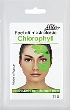Парфумерія, косметика Маска альгінатна класична порошкова "Хлорофіл, спіруліна м'ята" - Mila Mask Peel Off Chlorophyll Spirulina, Mint