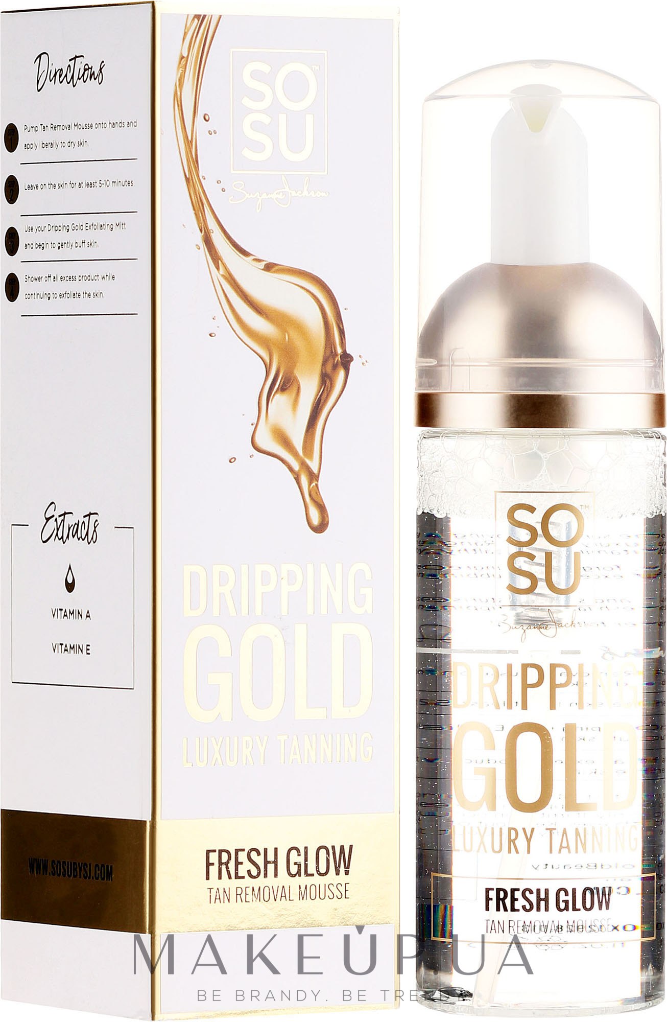 Мус для видалення автозасмаги - Sosu by SJ Luxury Tanning Dripping Gold Tan Removal Mousse — фото 150ml