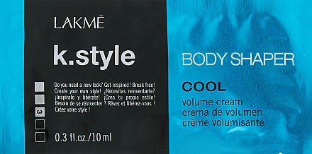 Крем для додання об'єму - Lakme K.style Cool Body Shaper (пробник) — фото N1