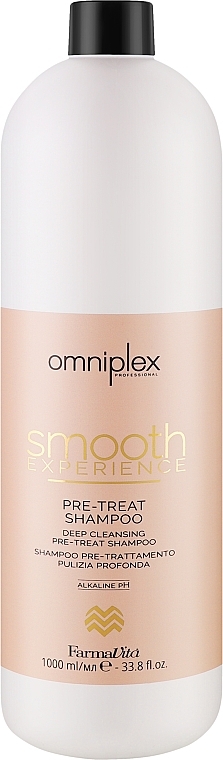 Щелочной шампунь глубокой очистки - FarmavVita Omniplex Smooth Experience Pre-Treat Shampoo — фото N1