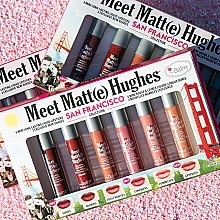 Набір рідких матових помад - TheBalm Meet Matt(e) Hughes Mini Kit San Francisco (lipstick/6x1,2ml) — фото N7
