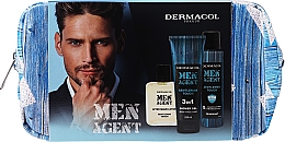 Набір - Dermacol Men Agent Gentleman Touch I(after/shave/lotion/100ml + sh/gel/250ml + deo/spray/150ml) — фото N1