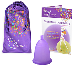 Менструальная чаша с шариком, размер M, фиолетовая - MeLuna Classic Menstrual Cup Ball — фото N1