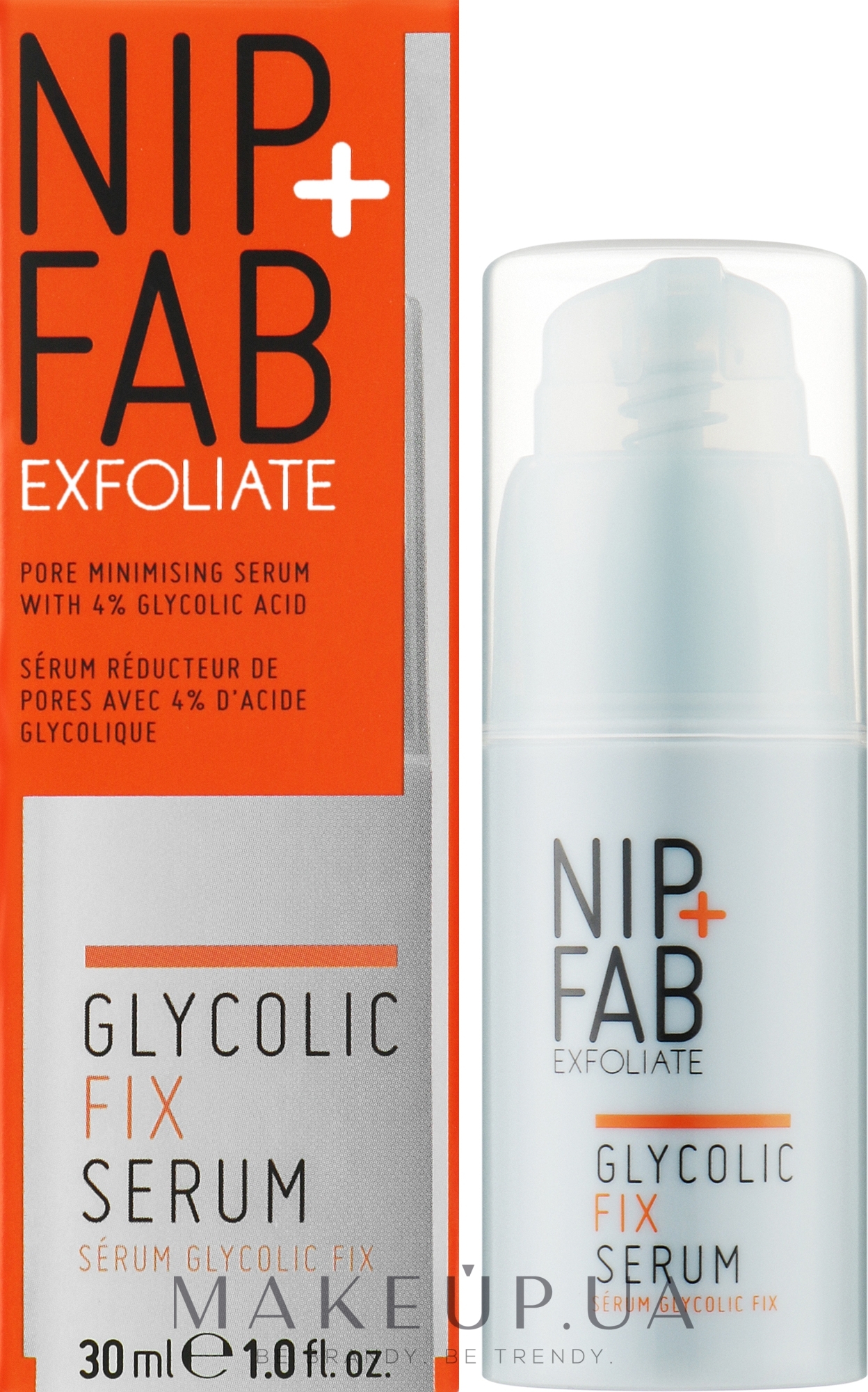 Сыворотка для лица отшелушивающая с гликолевой кислотой - NIP + FAB Glycolic Fix Serum — фото 30ml