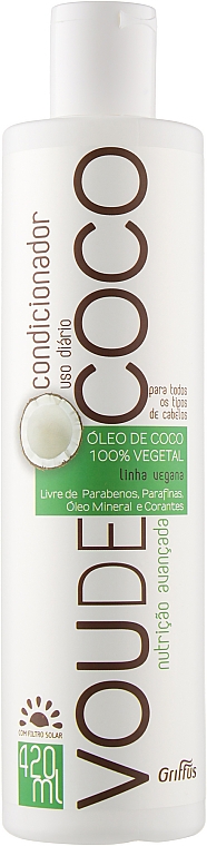Набор для восстановления волос - Griffus Vou De Coco Kit (sh/420ml + cond/420ml) — фото N4