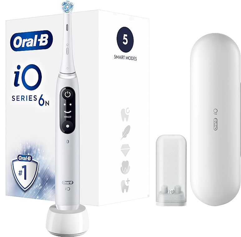 Електрична зубна щітка, біла - Oral-B Braun iO Серія 6 — фото N22