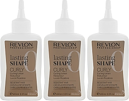 Набор для завивки для жестких волос - Revlon Professional Lasting Shape Curly Lotion Resistant Hair (lot/3x100ml) — фото N2