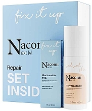 Набір - Nacomi Restorative Facial Care (Serum/30ml + toner/100ml) — фото N1