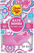 Бомбочка для ванны - Bi-es Chupa Chups Bath Bombs Strawberry Shake — фото N1
