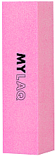 Блок-полировщик для ногтей 240 грит, розовый - MylaQ  — фото N1
